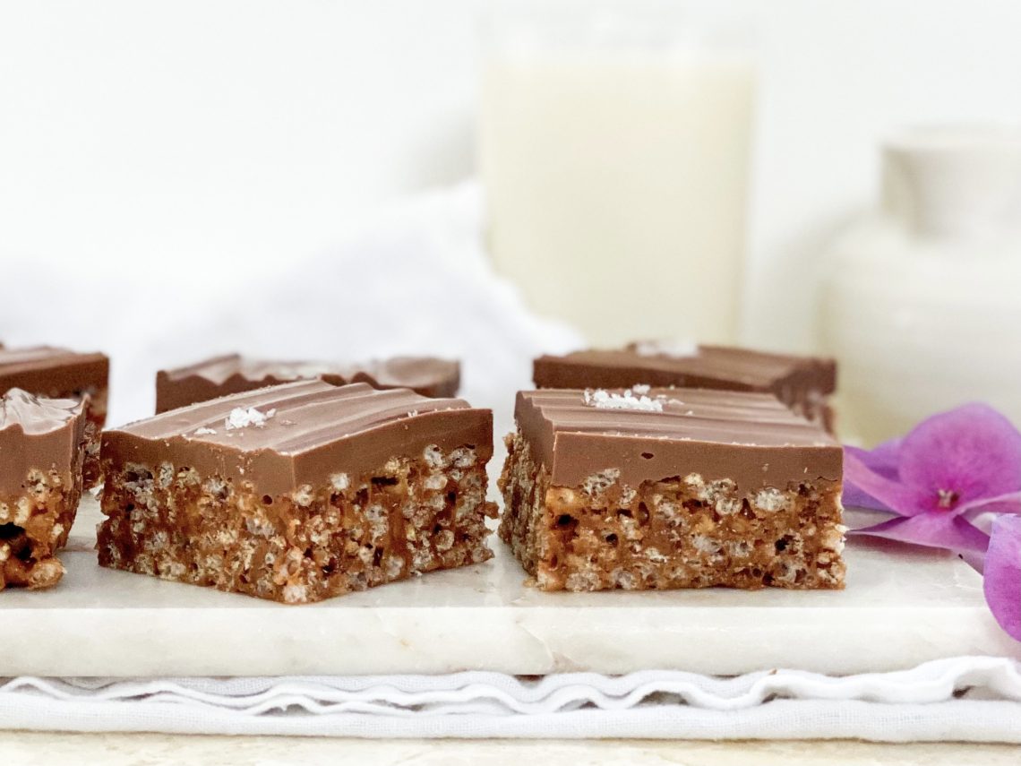 Photograph of Mars Bar Rice Crispy Slices