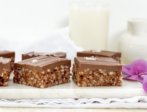 Photograph of Mars Bar Rice Crispy Slices