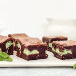 Photograph of Chocolate Mint Aero Brownies