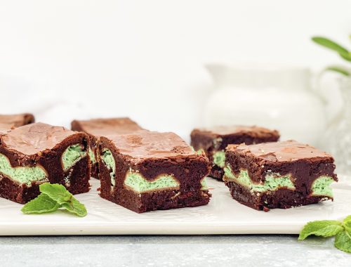 Photograph of Chocolate Mint Aero Brownies