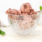 Photograph of Triple Chocolate Mint Brownie Ice Cream