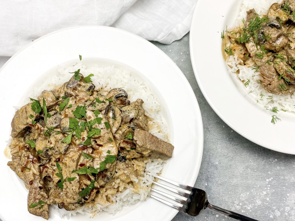 Photograph of Beef Stroganoff