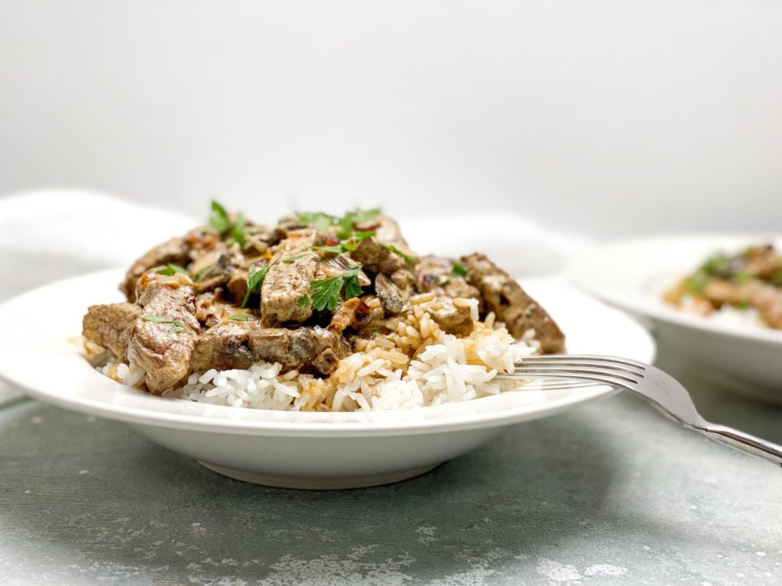 Photograph of Beef Stroganoff