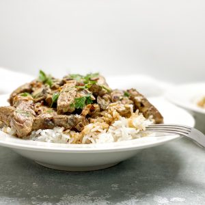 Photograph of Beef Stroganoff