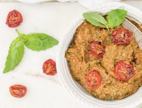 Photograph of Semi-dried Tomato Pesto with a Hint of Chilli - Dairy Free