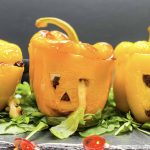 Chilli, Rice and Cheese Stuffed Peppers – a perfect Halloween Supper