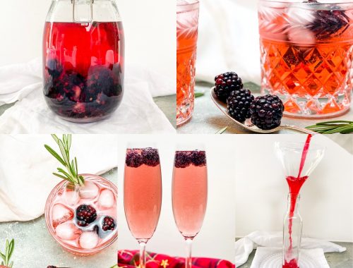 Photograph of Festive Gin with Blackberries, Cinnamon and Bay