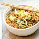 Photograph of Sesame Ginger Noodles with Chilli, Garlic and Coriander