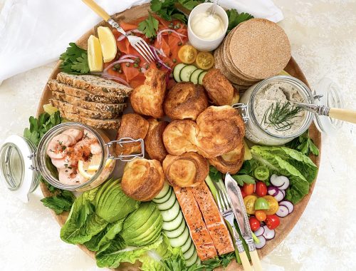 Photograph of Fish Grazing Platter with Yorkshire Puddings