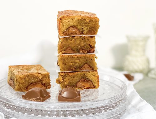 Photograph of Salted Caramel Brown Butter Blondies