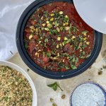 Lamb Tagine with Saffron, Tomatoes and Dates