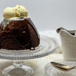 Slow Cooker Steamed Chocolate Pudding with Hot Chocolate Sauce