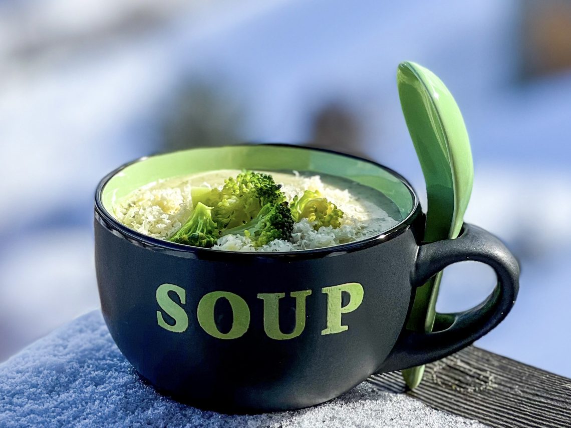 Photograph of Broccoli and Cheddar Cheese Soup