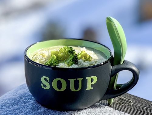 Photograph of Broccoli and Cheddar Cheese Soup