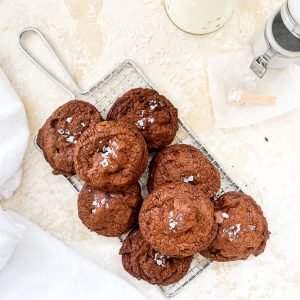 Photograph of Double Chocolate Brownie Cookies