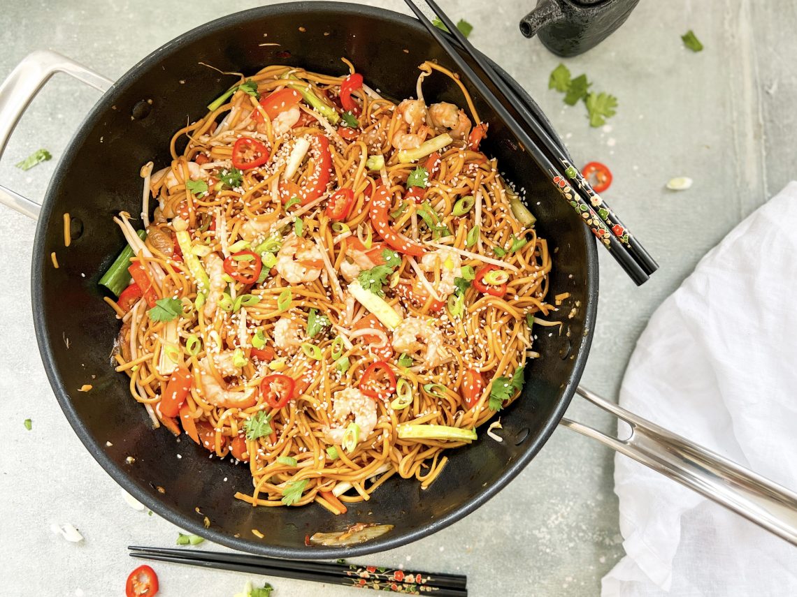 Photograph of King Prawn Chow Mein