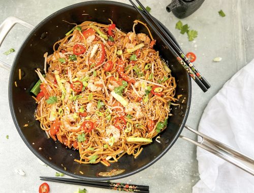 Photograph of King Prawn Chow Mein