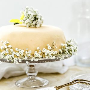 Photograph of Norwegian Marzipan Cake - Hvit Dame