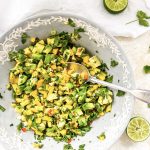 Mango and Avocado Salsa with Coriander, Mint and Lime