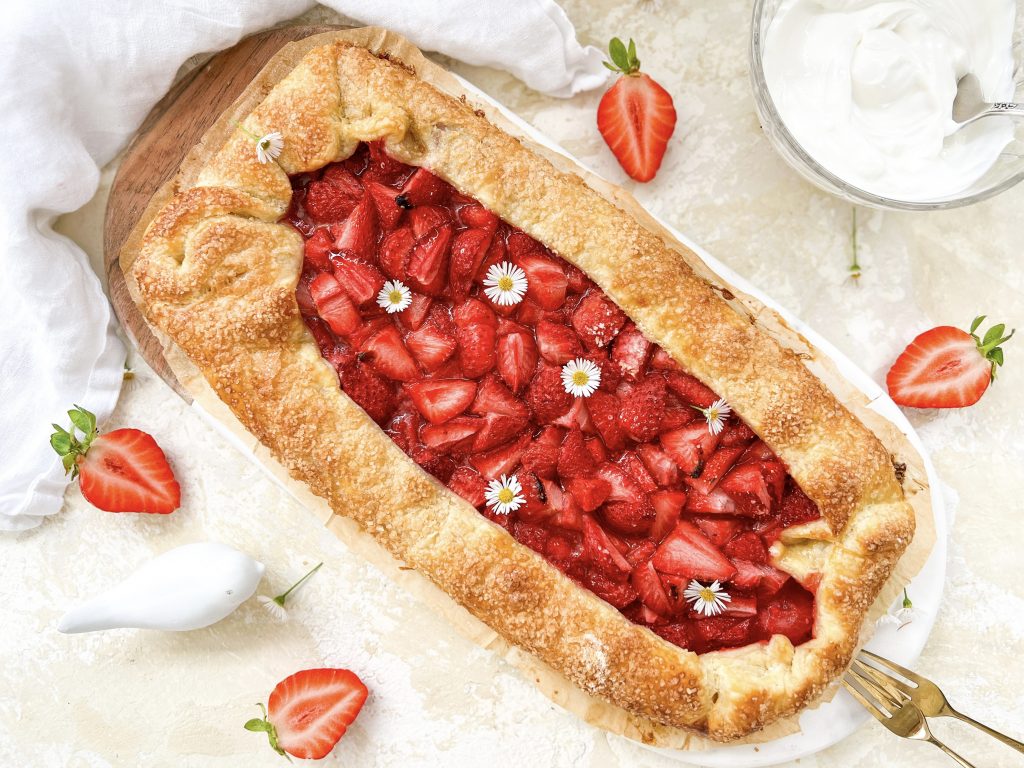 Photograph of Strawberry Galette with Lemon