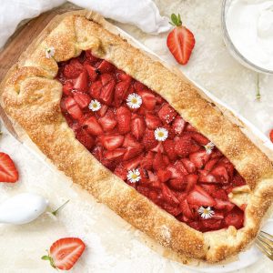 Photograph of Strawberry Galette with Lemon