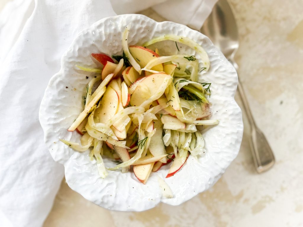 Photograph of Apple and Fennel Salad with Lemon and Dill