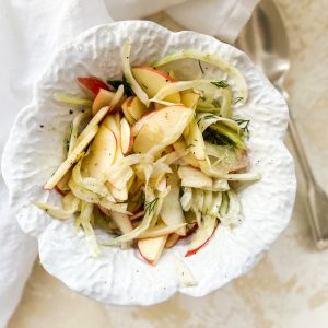 Photograph of Apple and Fennel Salad with Lemon and Dill