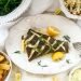 Photograph of Oven-Baked Halibut with Norwegian Butter Sauce/Sandefjordsmor