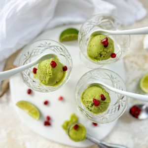 Photograph of Avocado and Lime Sorbet