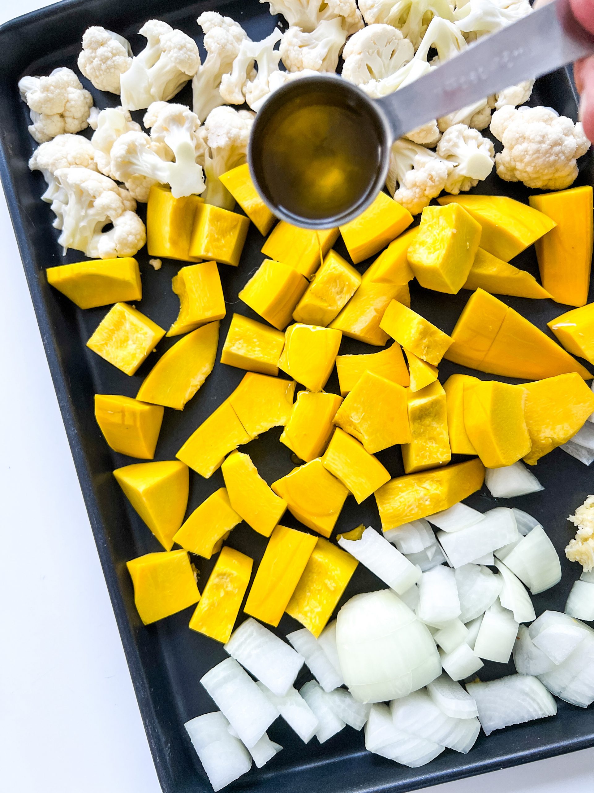 Roasted Cauliflower and Onion Squash with Garlic Daffodil Kitchen