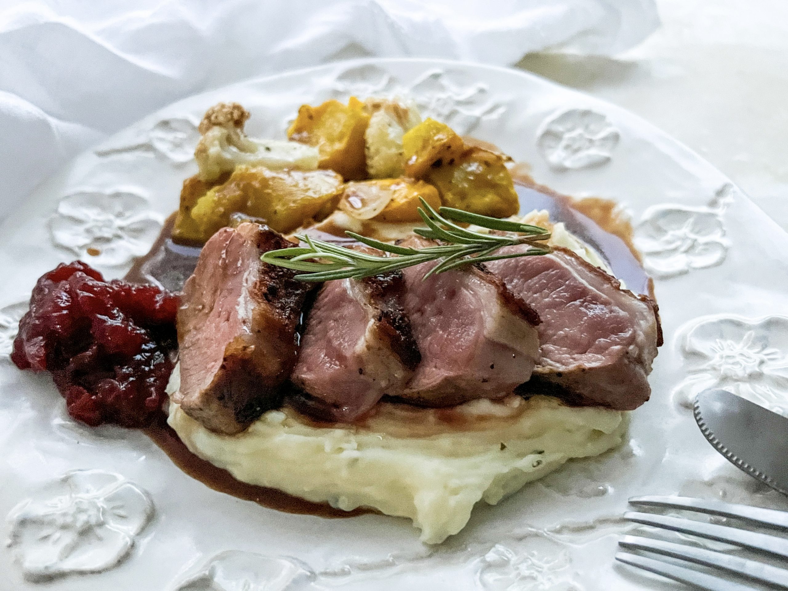Panfried Lamb Loin Fillet with a Rosemary DemiGlace Daffodil Kitchen