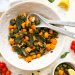 Photograph of Roast Spinach Gnocchi and Butternut Squash with Sage and a Roast Garlic and Chilli Brown Butter