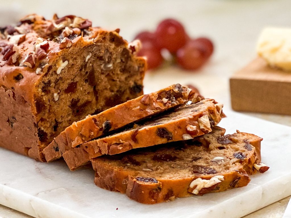 Photograph of Honey and Fig Fruit Loaf with Pecan Nuts