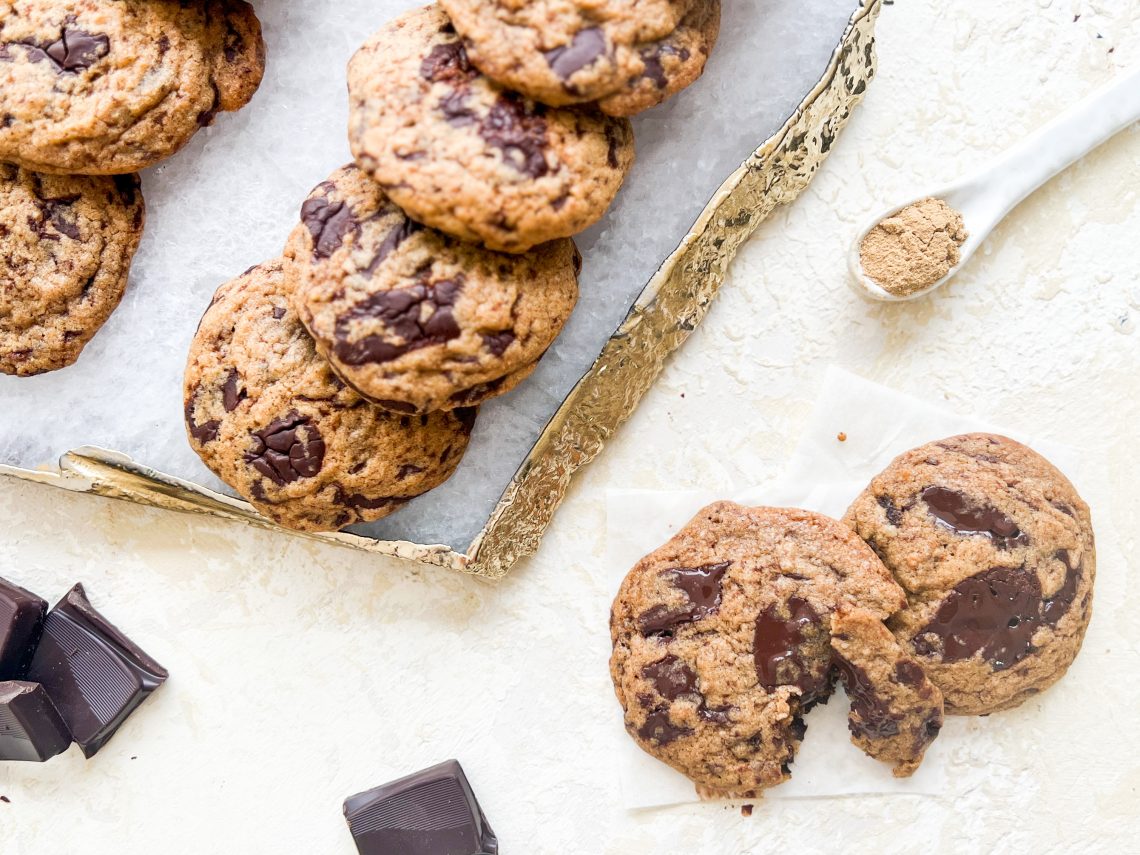 Photograph of Ginger and Dark Chocolate Brown Butter Cookies