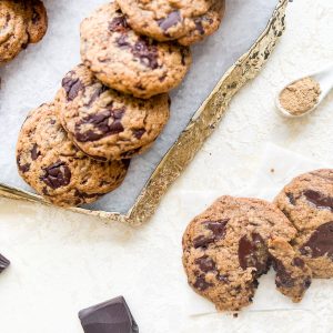 Photograph of Ginger and Dark Chocolate Brown Butter Cookies
