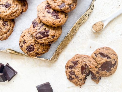 Photograph of Ginger and Dark Chocolate Brown Butter Cookies