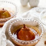 Photograph of Baked Pears with Marsala Wine and Cinnamon