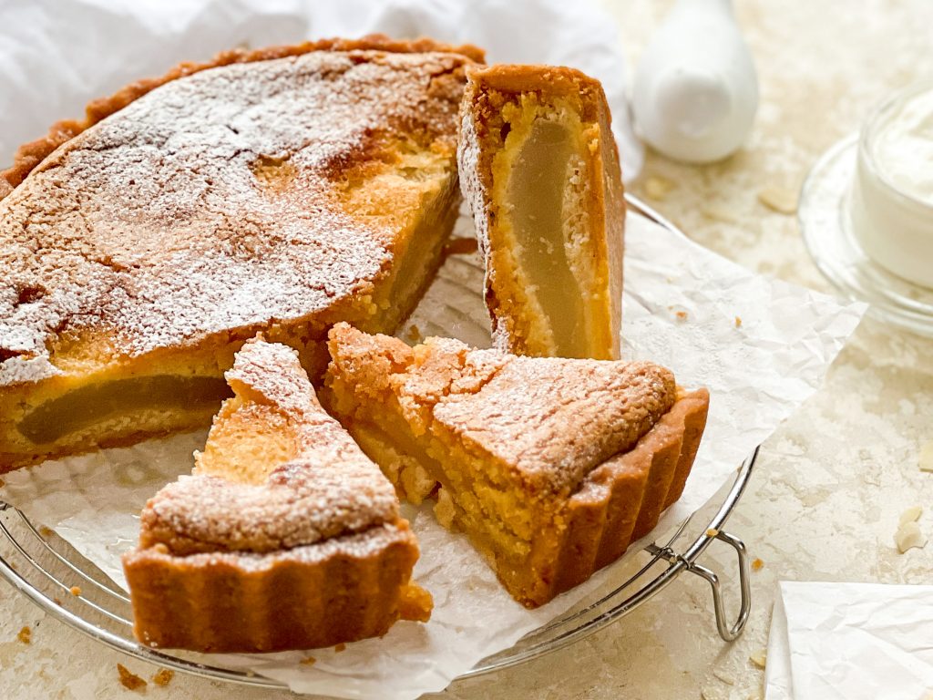 Photograph of Pear and Almond Flan - Flan di Pere e Mandorle