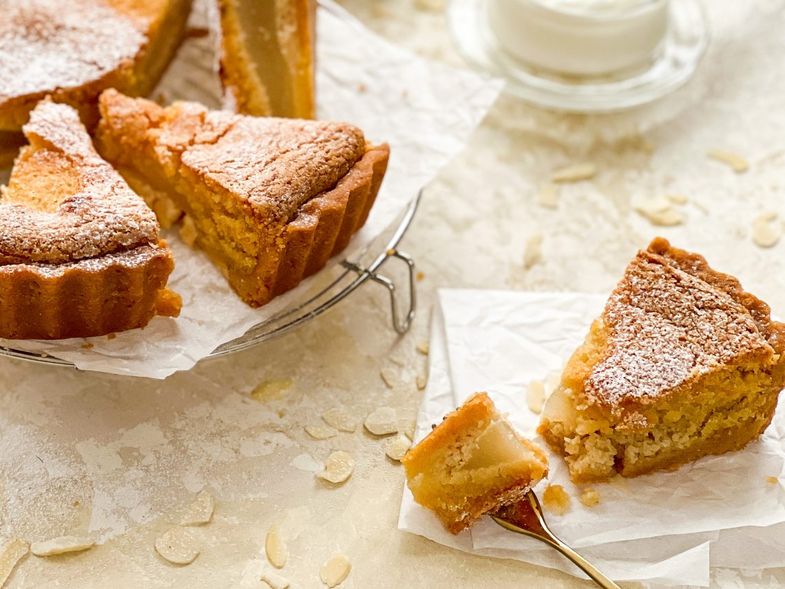 Photograph of Pear and Almond Flan - Flan di Pere e Mandorle