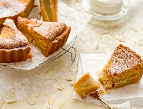 Photograph of Pear and Almond Flan - Flan di Pere e Mandorle