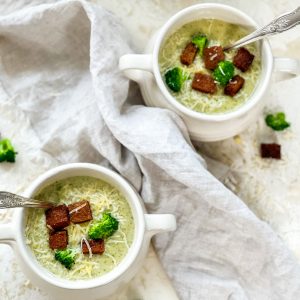 hotograph of Broccoli and Cheddar Cheese Soup