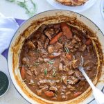 Lamb Casserole with Garlic and Rosemary