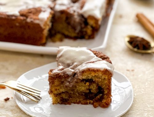 Photograph of Cinnamon Swirl Vanilla Slice