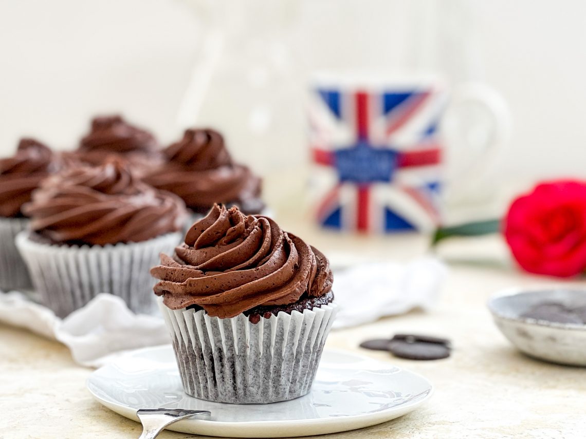 Photograph of Buckingham Palace Chocolate Cupcakes