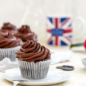 Photograph of Buckingham Palace Chocolate Cupcakes