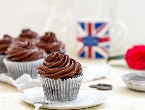 Photograph of Buckingham Palace Chocolate Cupcakes