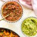 Photograph of Fresh Tomato Salsa and Guacamole