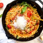One-Pot Baked Orzo with Roast Tomatoes and Garlic