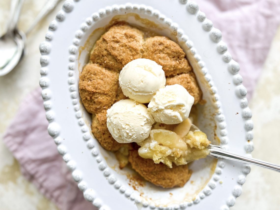 Photograph of Peach (or Nectarine) Cobbler