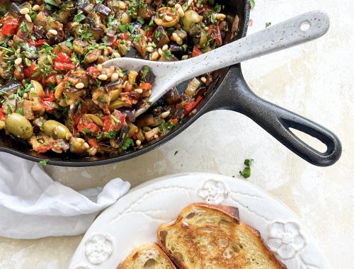 Photograph of Aubergine Caponata